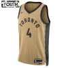 Dres Toronto Raptors Scottie Barnes Nike 2023-24 City Edition Zlato Swingman - Dječji